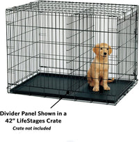 MidWest Homes for Pets Dog Crate Divider Panel for 54-inch Crates - Black / 41.8"L x 37.1"W x 1.5"H / Models 1154, SL54DD - image 2