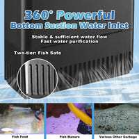 IX-120 Turtle Tank Filter Aquarium Filter Power Adjustable 30-55 Gal. - Large for 20-85 Gal - image 4