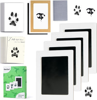 Inkless Paw Print Kit, Dog Paw Print Kit, Dog Nose Print Kit - Black / Medium-Large 4 Pack