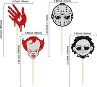 Gyufise Halloween baby shower cupcake toppers with Oh Baby ghost designs on picks - view 20