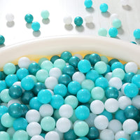 Realhaha Ball Pit Balls Baby Plastic Playpen Playball 2.15″ - Green White / 50 balls - image 4