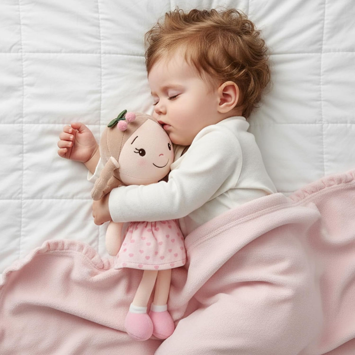 GAGAKU soft baby doll in a floral print rag doll style for toddlers - view 24