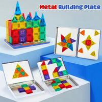 Gemmicc 100 PCS Magnetic Tiles with 2 Cars - Mini 58 PCS - image 3