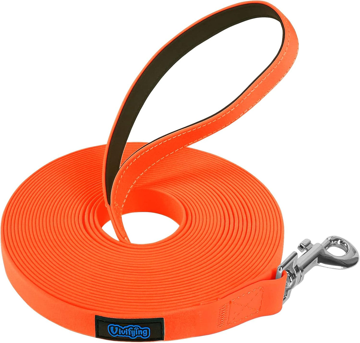 Vivifying Waterproof Long Dog Leash - 32ft / Orange