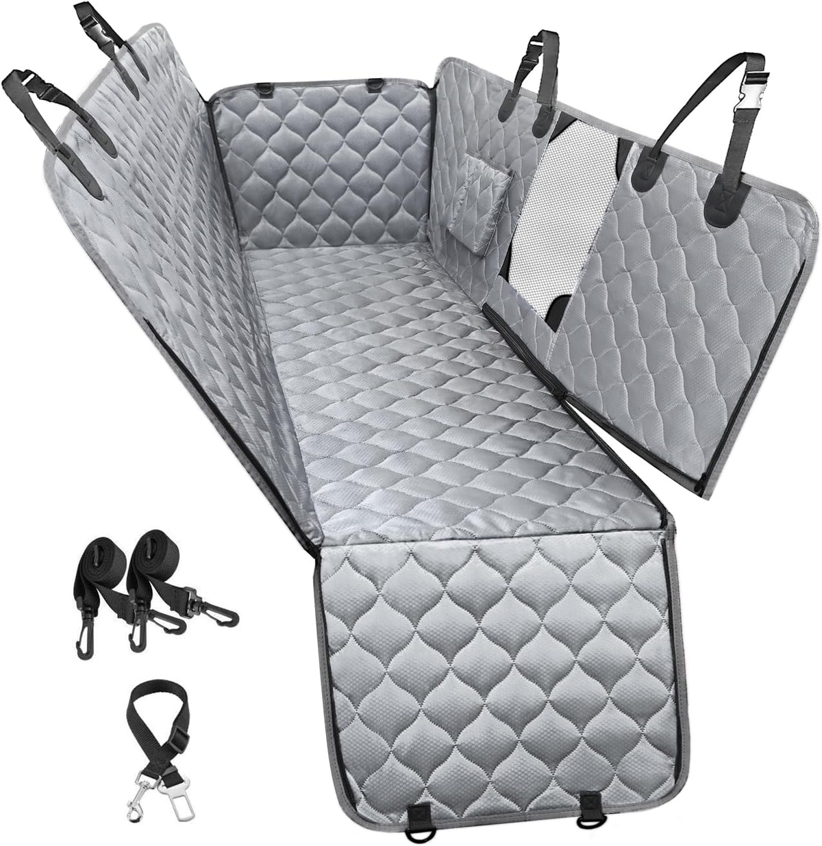 Dog Car Seat Cover for Back Seat - gray