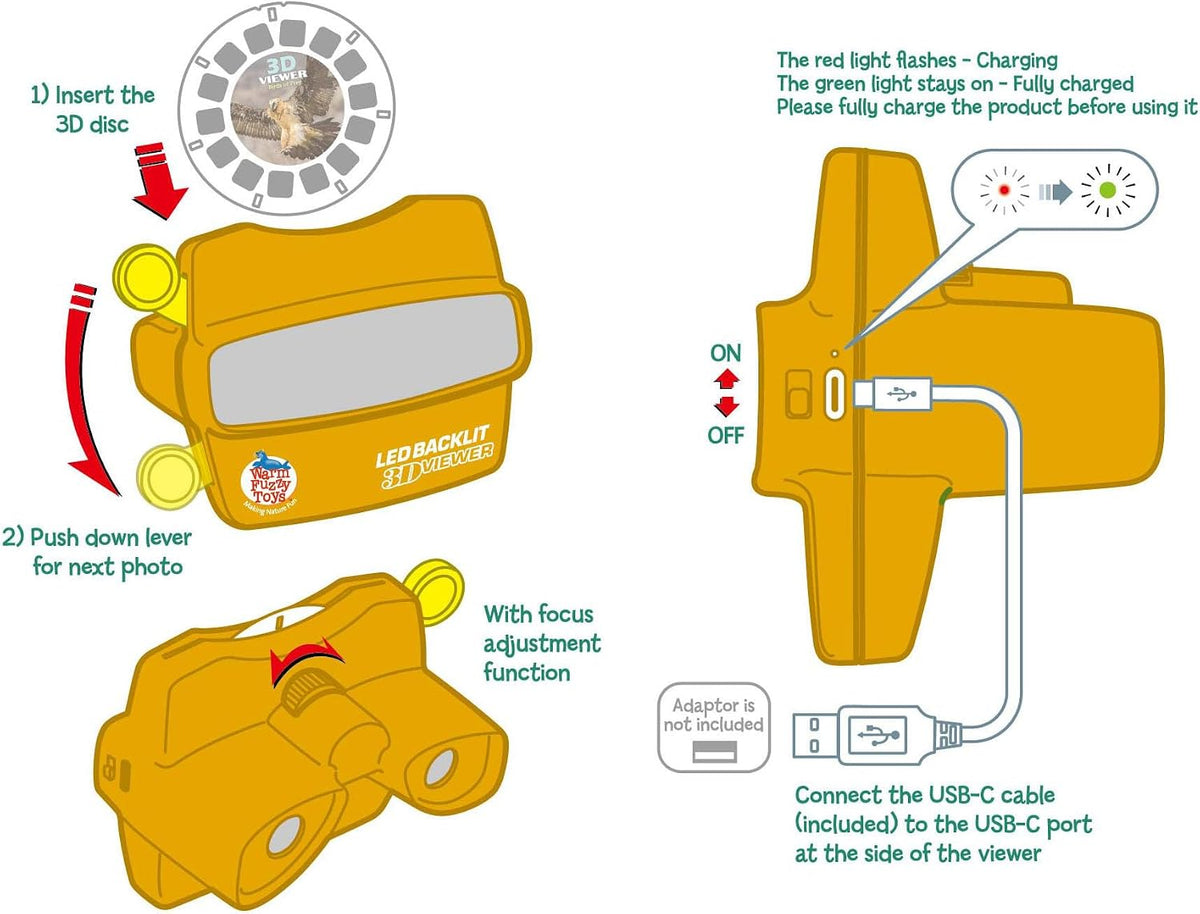 WARM FUZZY LED backlit 3D viewer with natural disasters reels - view 15