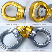 S.E.PEAK black anodized aluminum 35kN swing swivel with 360 degree rotation - view 29