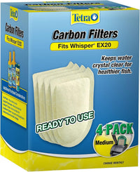 Tetra Whisper EX Carbon Large Round Filter Cartridges - 4-Count / medium