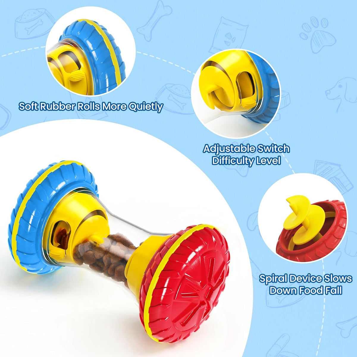 Interactive Dog Toys, Dog Puzzle Toys for Smart - Blue - image 3