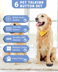 Dog Buttons for Communication - B-6 Pack - image 2