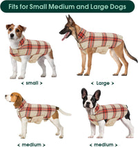 Kuoser Waterproof Dog Coat - Beige&Red / 2X-Large (Pack of 1) - image 2