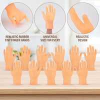 30 Pcs Tiny Finger Hands, Mini Fingers Funny Hand Puppets for Parties – Fun for Kids & Family - image 3