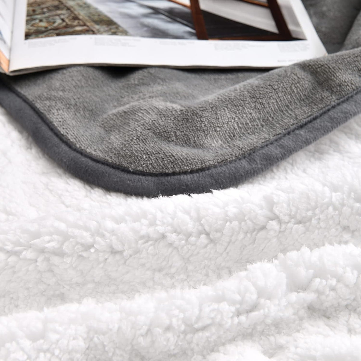 Soft Waterproof Blanket for Bed Couch Sofa - 30x40 inches / Grey - image 4