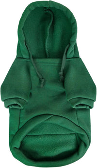 Dog Hoodies for Small Dogs with Zipper Pocket - Green / X-Large - image 4