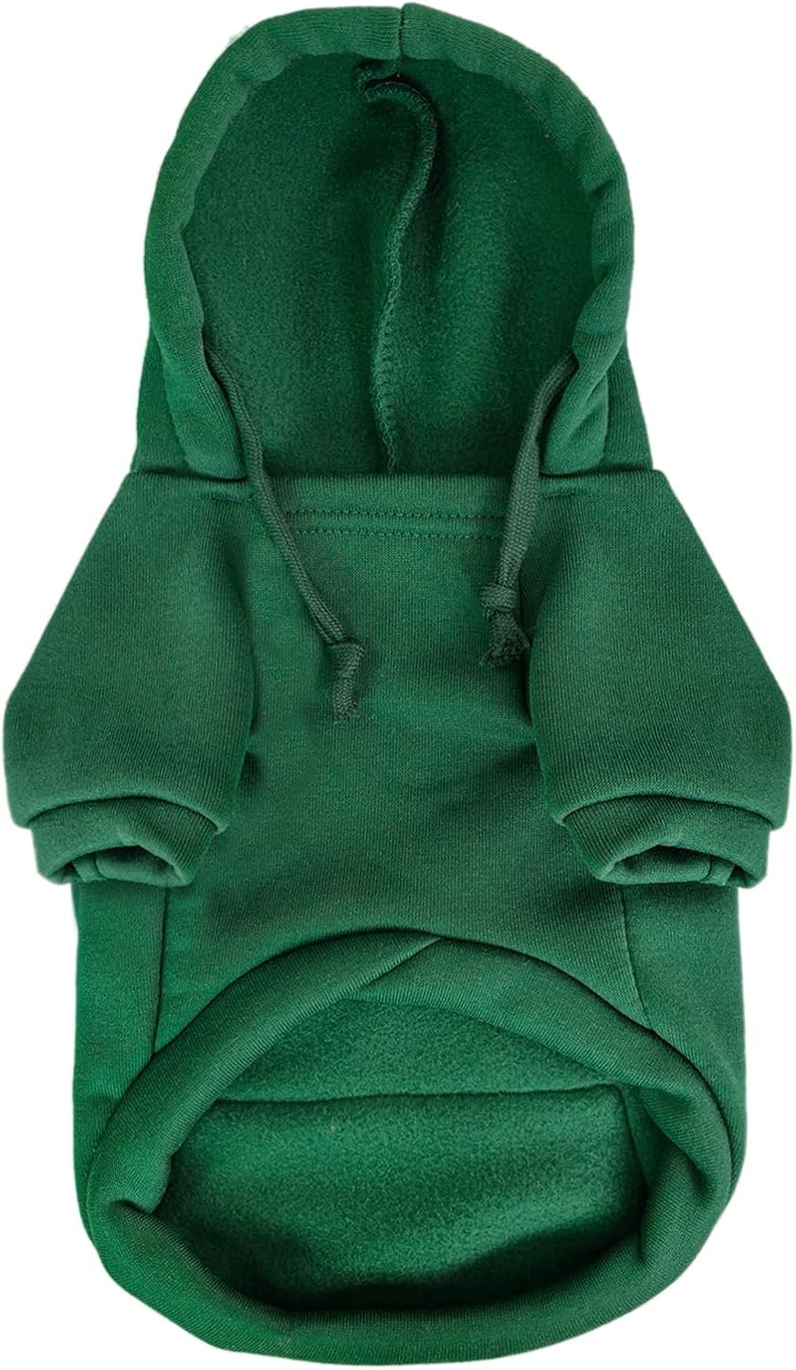 Dog Hoodies for Small Dogs with Zipper Pocket - Green / X-Large - image 4