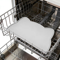 Cat Food Mat, Silicone Non Slip Dog Bowl Mat Waterproof Cat Feeding Mat Stop Food Spills and Water - Light Gray / 17"L x 10"W - image 4