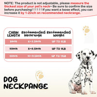 LEIFIDE Cuban Link Dog Collar Chain 12mm, Rose Gold, Pink - 12 Inches / Silver, AB Color - image 3