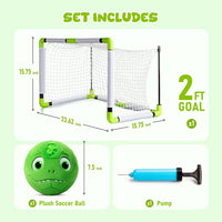 VangeBow Silent Indoor Soccer Ball for Toddlers - Dinosaur Ball & Goal - image 3