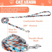 2 Pack Cat Harness and Leash with Collar Set - Bohemia - image 4