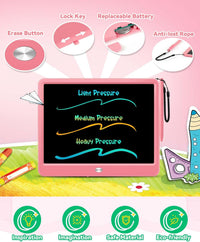 KOKODI 12 Inch LCD Writing Tablet with Anti-Lost Stylus - Pink / 12 inch - image 4