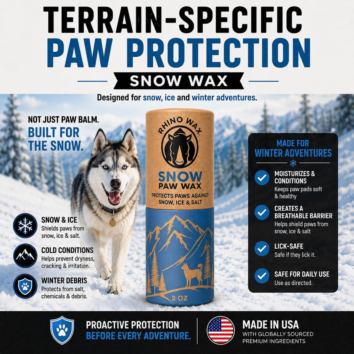 Dog Paw Protector for Hot Pavement, Asphalt, Streets & Sidewalks – Essentials for Dogs - Paw Snow Wax - image 4