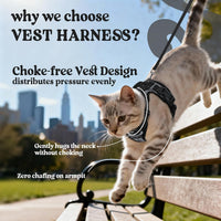 rabbitgoo Cat Harness and Leash Set, Escape Proof Vest - Xs / Pixel Tabby - image 2