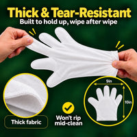 Pet Glove Wipes for Dogs & Cats, Paws, Ears & Butt Cleaning - 25 Glove Wipes - image 4