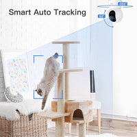 ARENTI 5G Indoor Security Camera, 4MP Pet Camera with Speaker for Dog/Cat, Baby Monitor with Phone App, Dual-Band WiFi, Auto Tracking, Super Night Vision, 2-Way Talk, Cloud & SD Card Storage(P2Q 2PC)