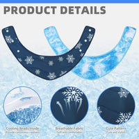 KOOLTAIL Dog Cooling Bandana - Snowflake+Wave / Neck Girth(12-20in) - image 3