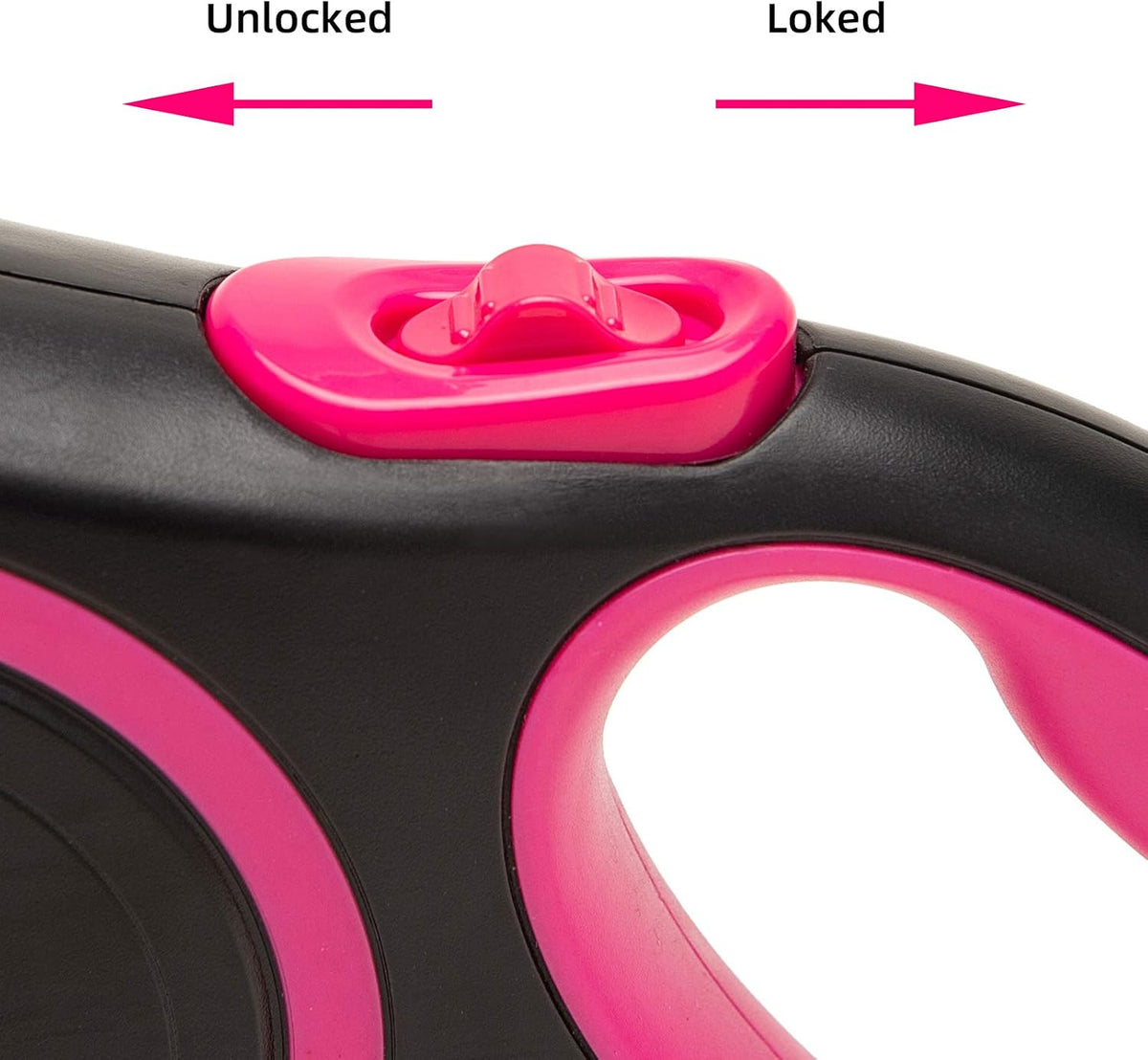 Retractable Dog Leash, 26ft Dog Leash for Small Medium Large Dogs Up to 110lbs, 360° Tangle-Free - 10 ft / Black Pink - image 3