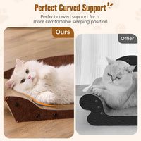 26'' Cardboard Cat Scratcher Bed for Indoor Cats, 1PC, Brown – Essentials for Cats - 1PC-Black - image 3