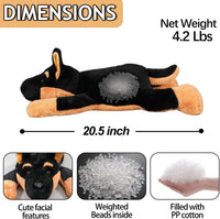 CSVBTRF Weighted Stuffed Animals - Black German Shepherd - image 2