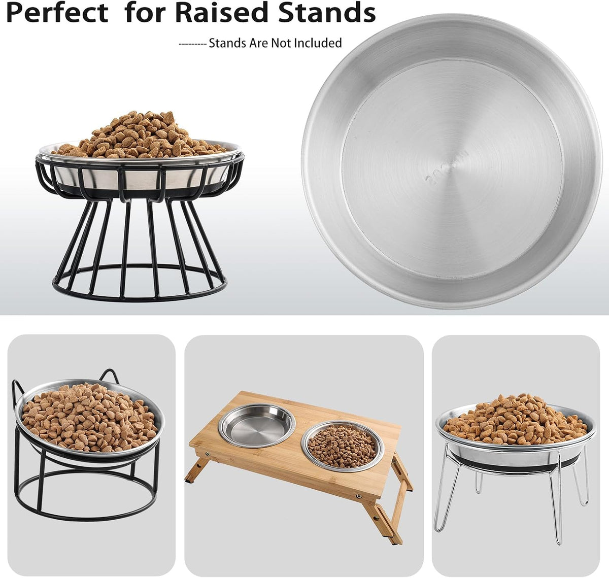 Stainless Steel Cat Bowls - 3 Pack - image 2