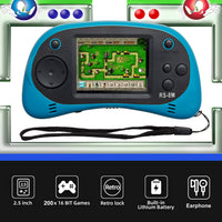 EASEGMER kids handheld game console RS-8M with 2.5 inch screen in blue - view 6