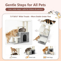 Heybly Cat Scratching Post, Pet Steps for Indoor Cats and Dogs - Light Gray - image 3