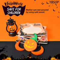 4 Pack Halloween Wooden Puzzles for Kids Jigsaw Puzzles Halloween - Halloween - image 3