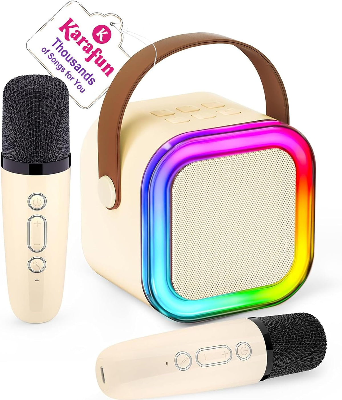 IROO Mini Karaoke Machine for Kids - Off-white