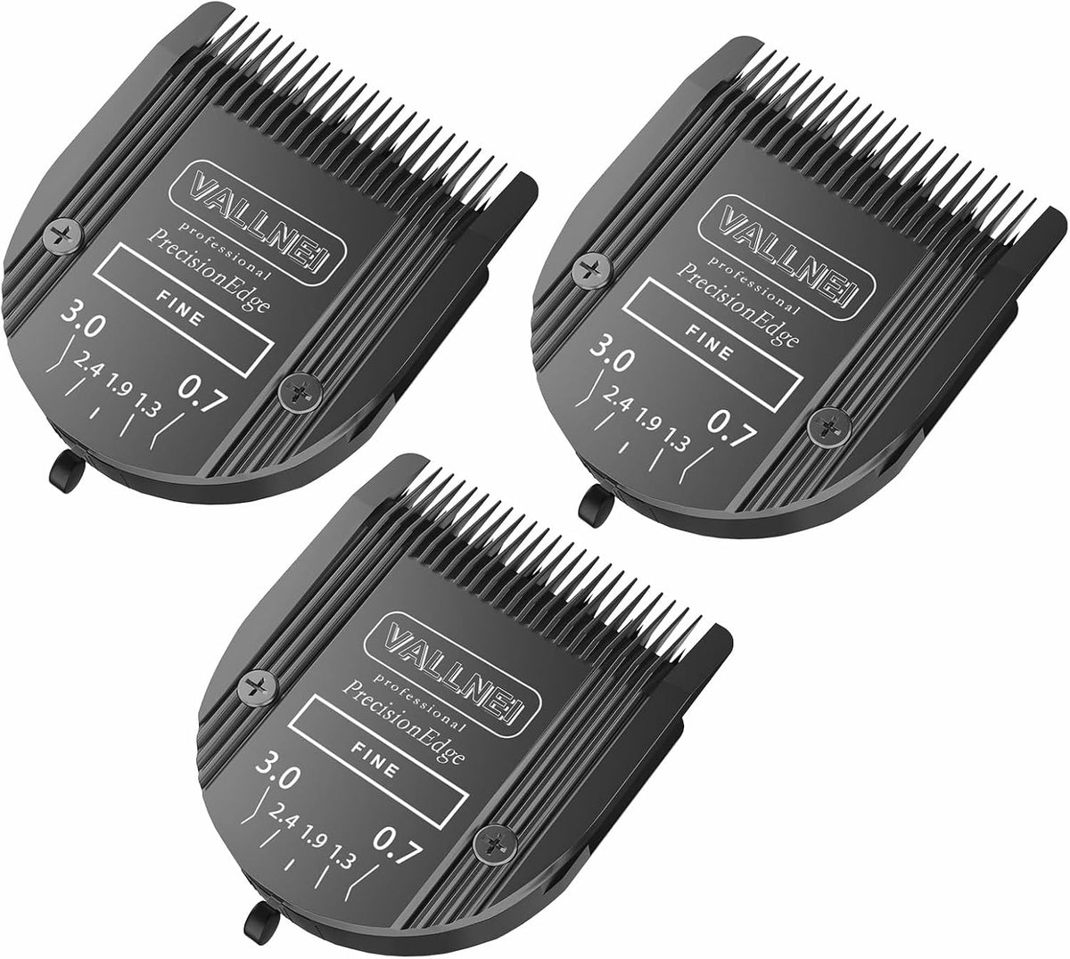 3-Pack 5-in-1 Replacement Blade Compatible with Wahl Animal Bravura - Black / 3 Pack