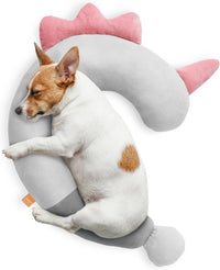 Dog Calming Pillow-Soft Neck Pillow for Dogs - Pink
