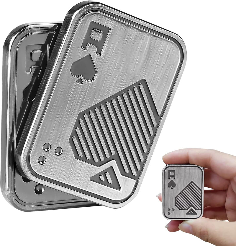 ITOKEY Fidget Toys Adults, EDC Metal Fidget Slider - Silver AA