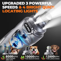 Whisper Quiet Dog Nail Grinder Safe & Stress-Free for Sensitive Dogs - Grey - image 3