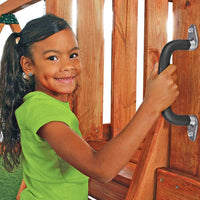 SELEWARE black playground safety handles with steel brackets, 2 pack - view 5