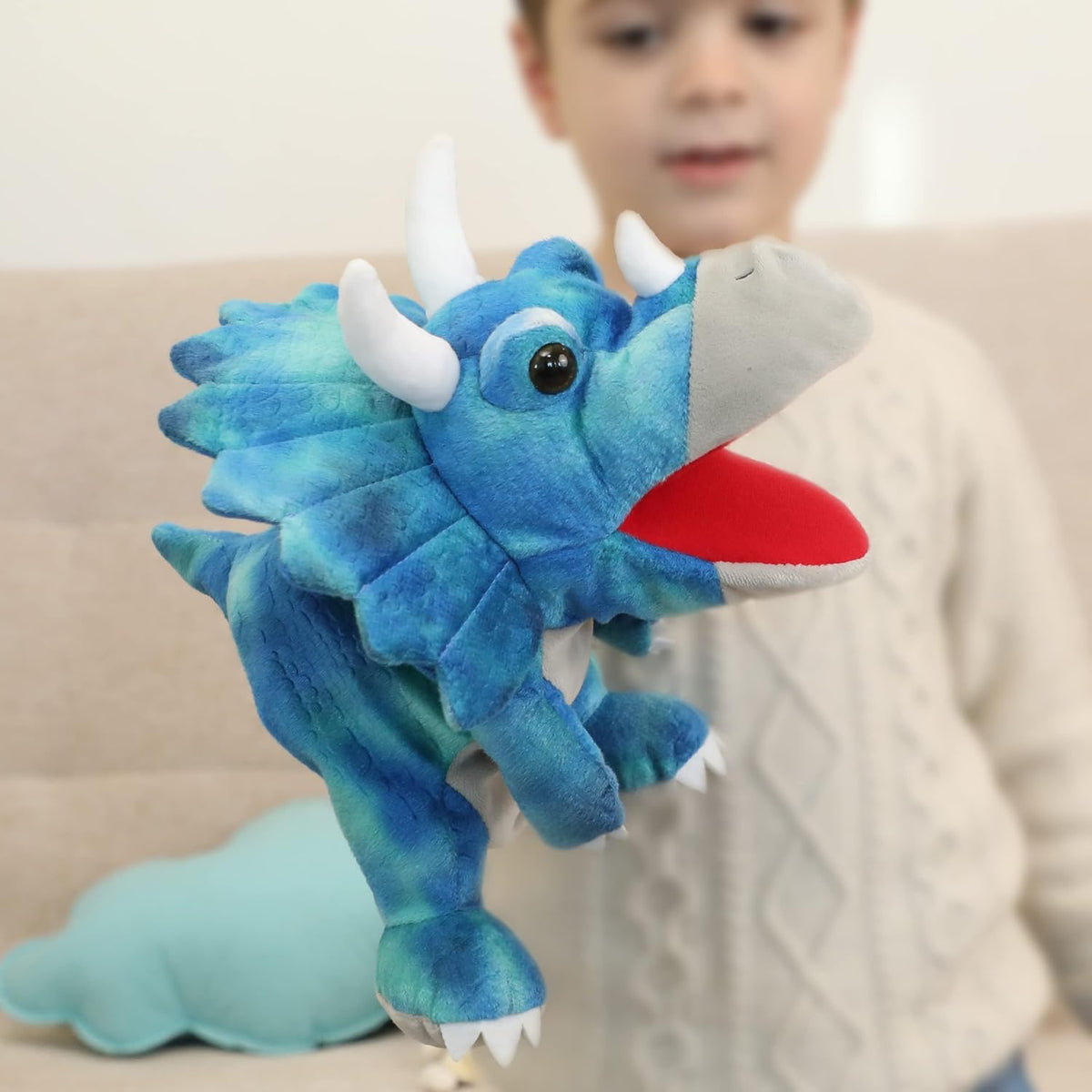 Puppet Hand Puppets for Kids - Dinosaur 3 - image 4