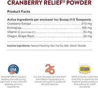 NaturVet – Cranberry Relief Plus Echinacea | Helps Support a Healthy Urinary Tract & Immune System (50g Powder)