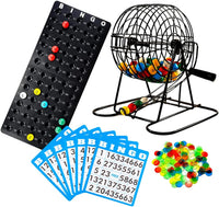 Regal Games Deluxe Bingo Game Set with Cage, Board, Balls - Deluxe 18 Card