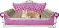 Luxury Cardboard Cat Scratcher Sofa Bed - Pink Sofa