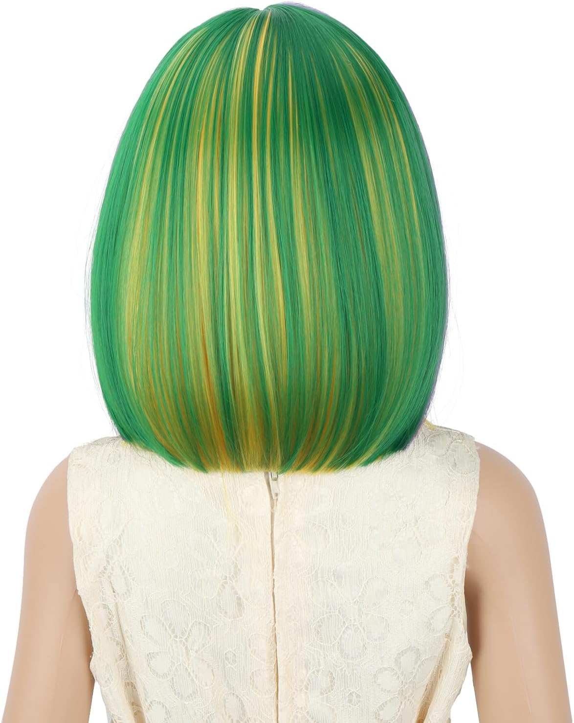 PATTNIUM kids dark blue short bob wig, synthetic with adjustable cap - view 16