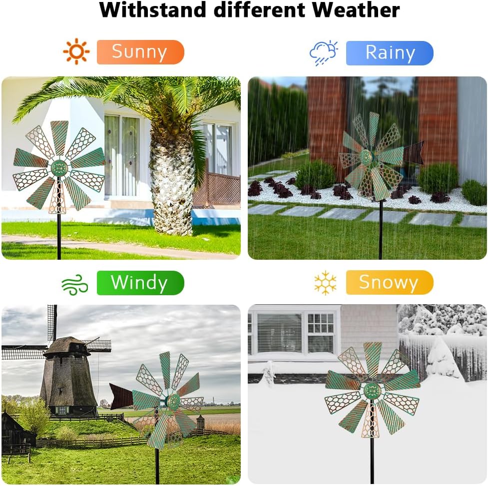 Viveta Wind Spinners Outdoor - Green-a - image 4
