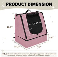 apollo walker Portable Cat Litter Box With Waterproof bag and Lid - Pink / Medium - image 2