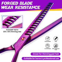 JASON Dog Grooming Thinning Scissors - Purple / 7.03 - image 4